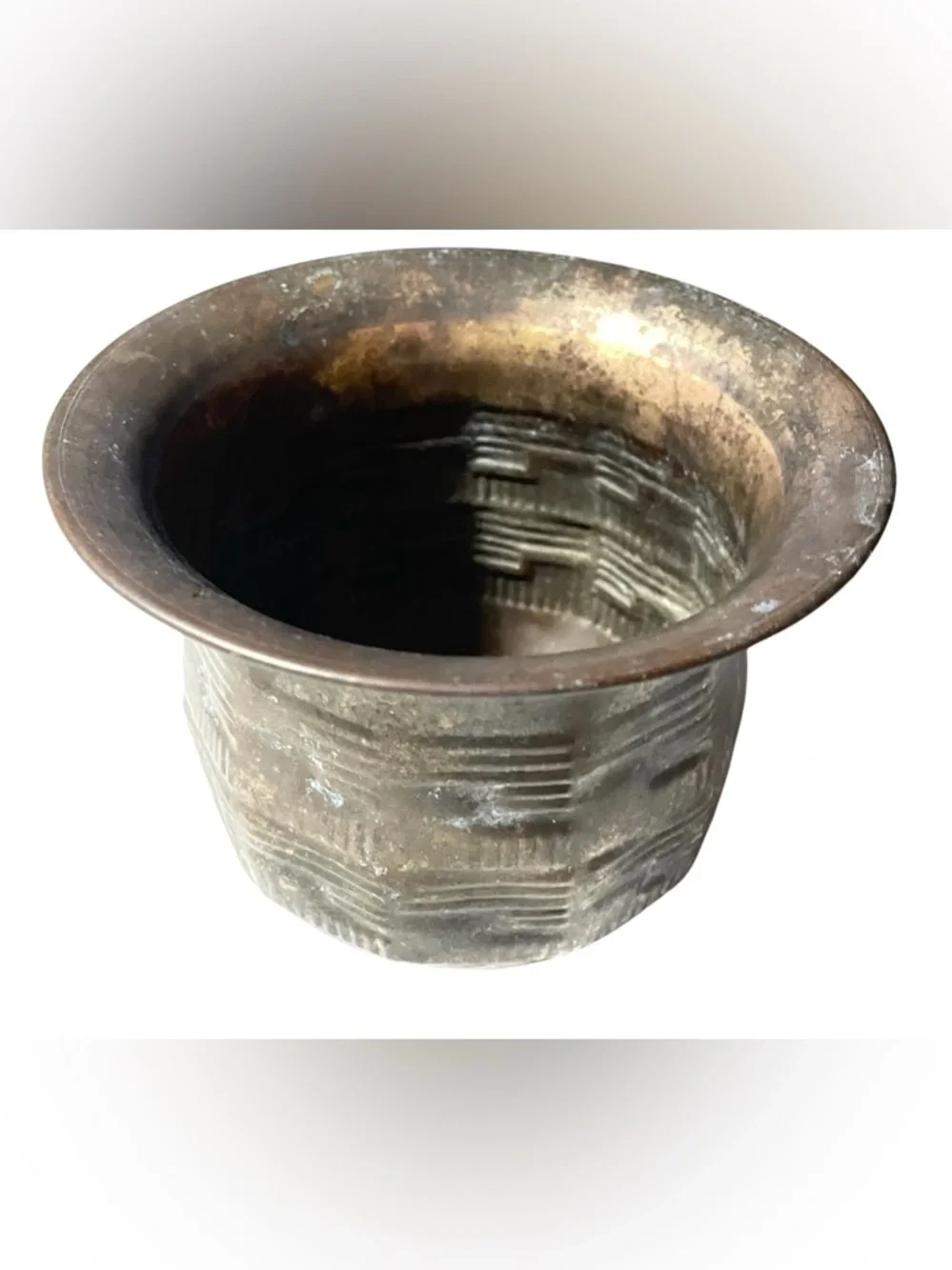 Vintage Hand Hammered Copper Planter Jardiniere Cachepot Urn